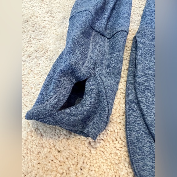 Athleta Uptempo Hoodie Sweatshirt Heathered Blue. Size Medium - Picture 6 of 7
